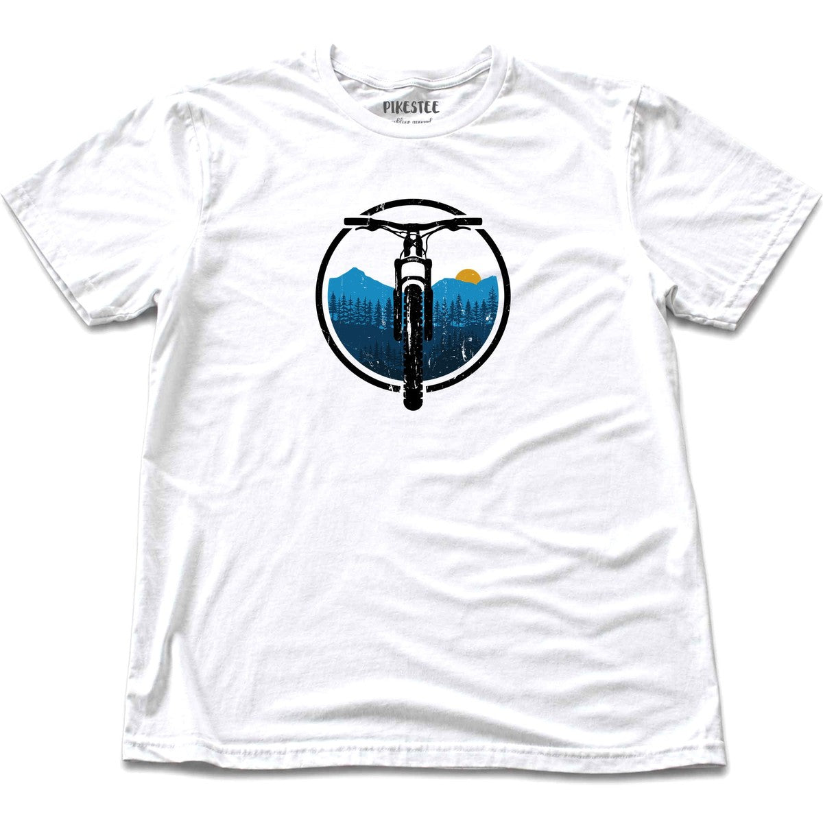 mtbwheel mountain T-shirt - White
