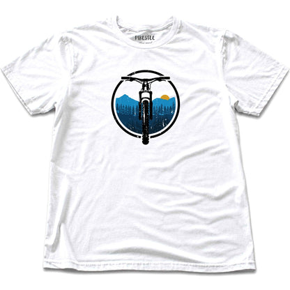 mtbwheel mountain T-shirt - White