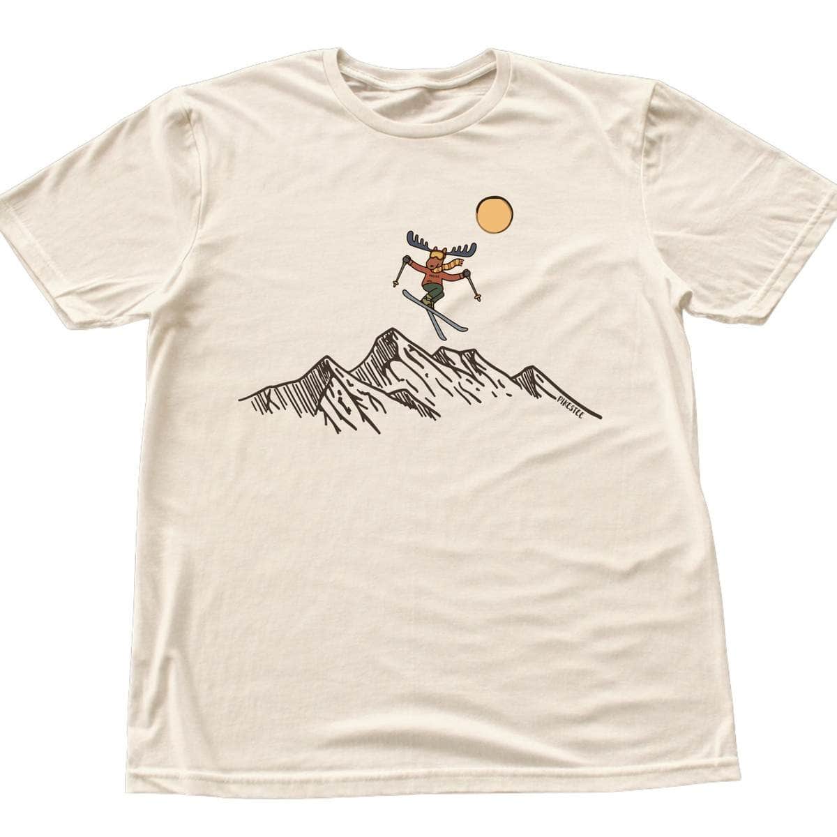 Mountain Moose T-shirt - Natural