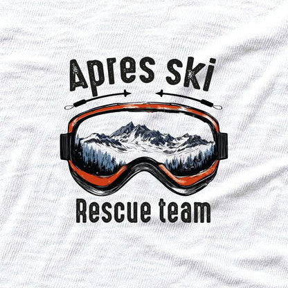 Apres Ski Rescue Team T-shirt - White - hero