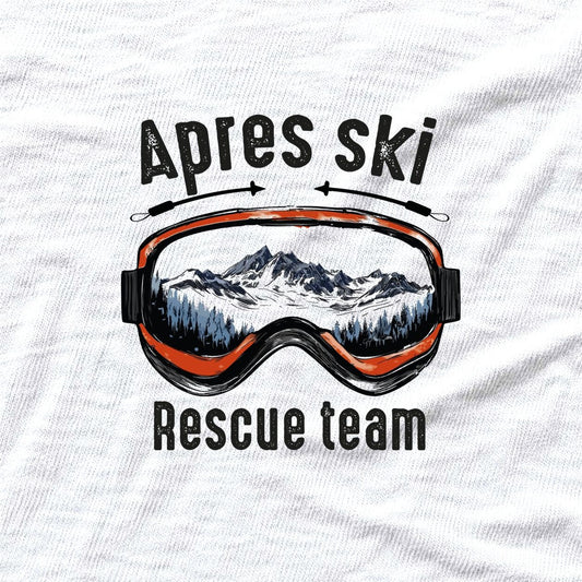 Apres Ski Rescue Team T-shirt - White - hero