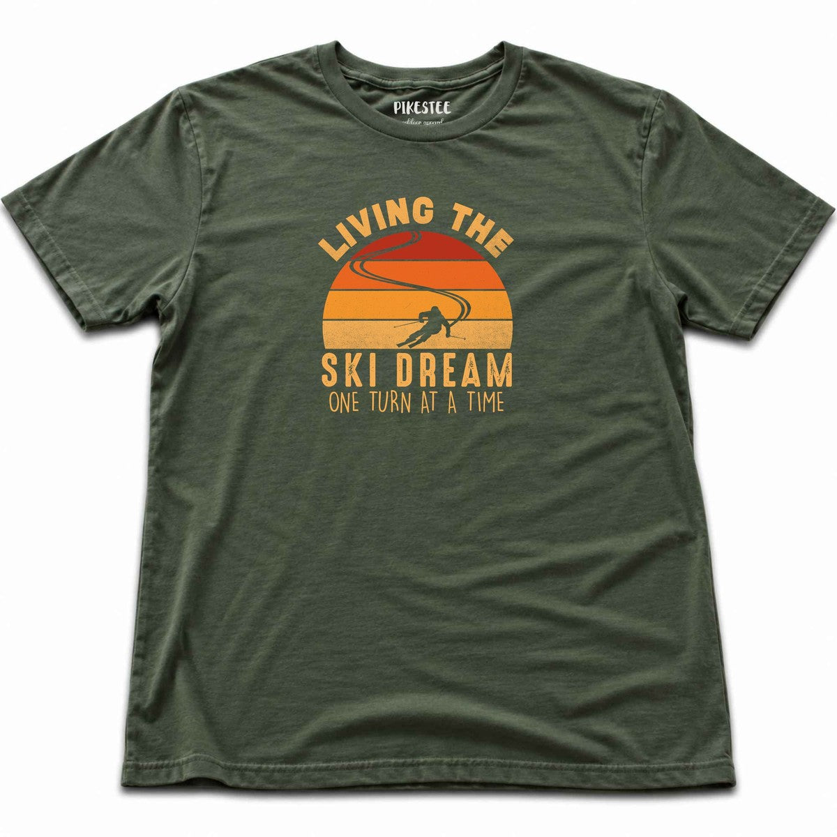 The Ski Dream T-shirt - Military Green
