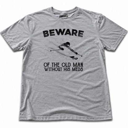 Beware Meds T-shirt - Sport Grey