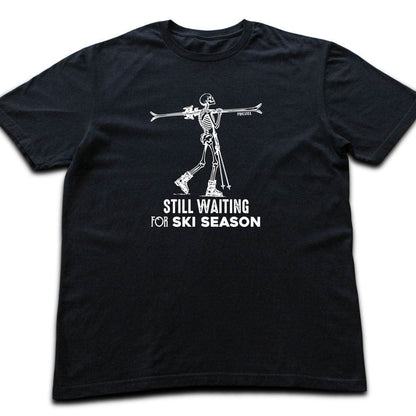 Still Waiting For Ski Season T-shirt - Black