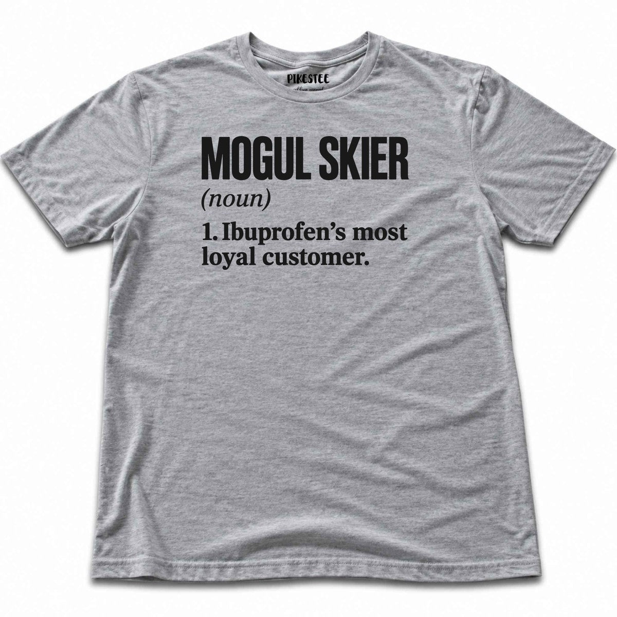 Mogul Skier Ibuprofen T-shirt - Sport Grey