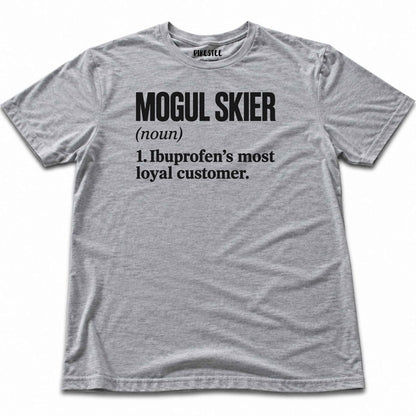 Mogul Skier Ibuprofen T-shirt - Sport Grey