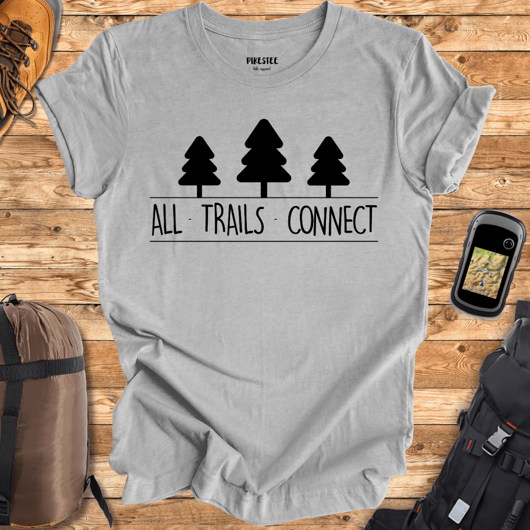 "All Trails Connect" graphic T-shirt