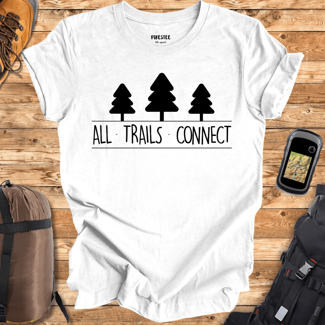 "All Trails Connect" graphic T-shirt