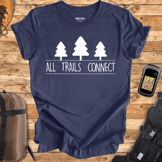 "All Trails Connect" graphic T-shirt