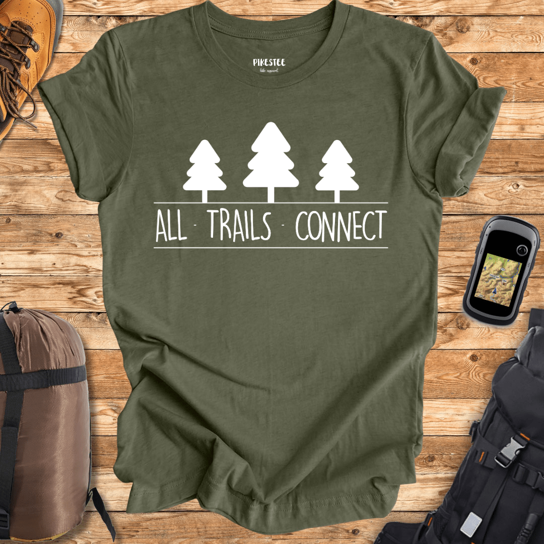 "All Trails Connect" graphic T-shirt