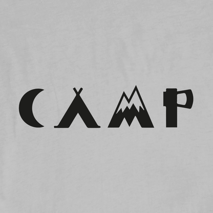 "Camp" graphic T-shirt