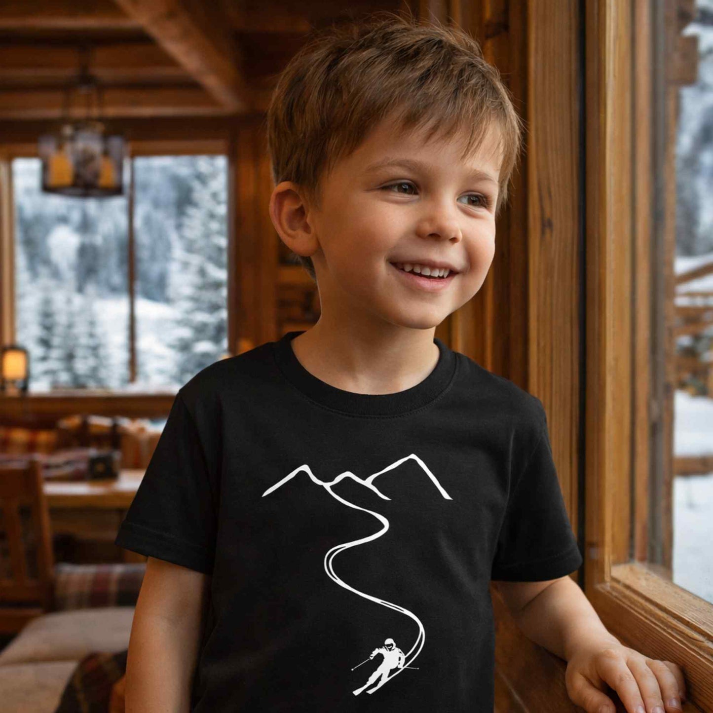 Ski Path Kids T-Shirt
