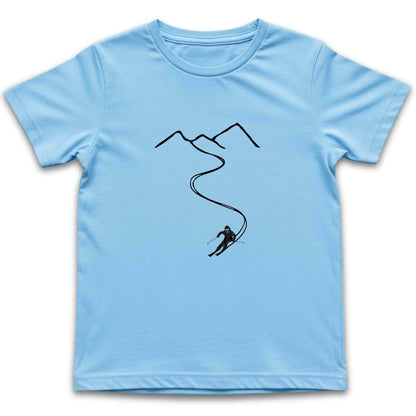 Ski Path Kids T-Shirt