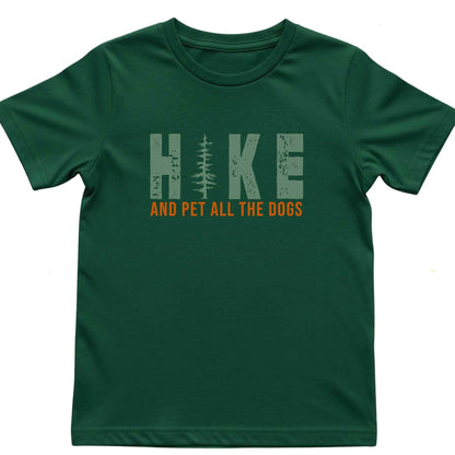 Hike And Pet All The Dogs Kids T-Shirt