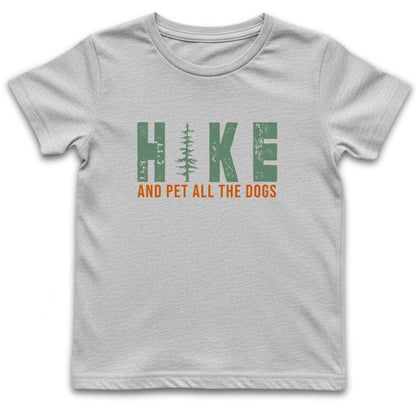 Hike And Pet All The Dogs Kids T-Shirt