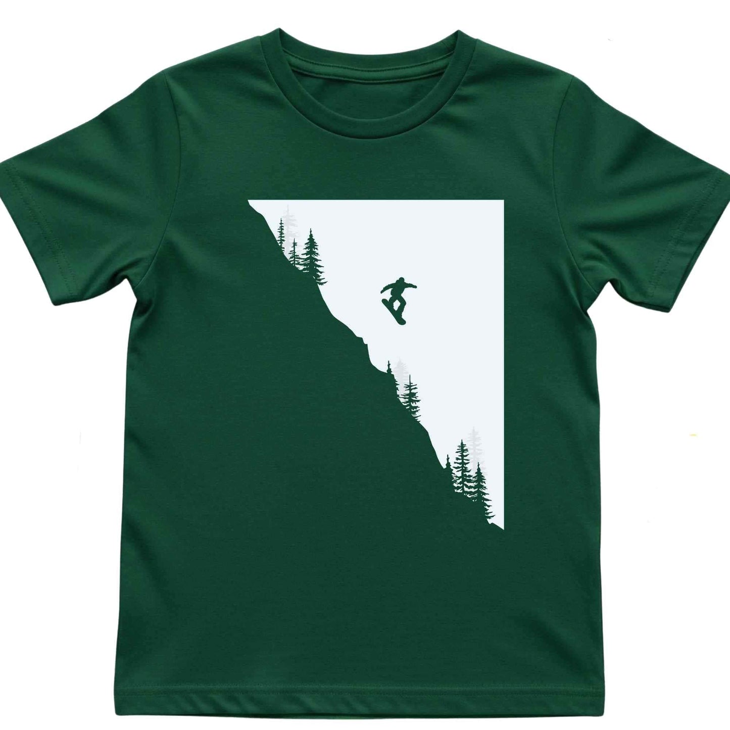 Snowboard Jump Landscape Kids T-Shirt