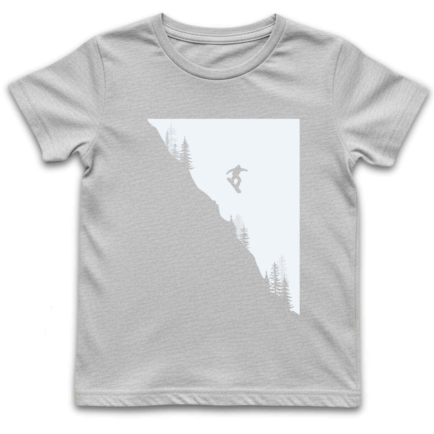 Snowboard Jump Landscape Kids T-Shirt