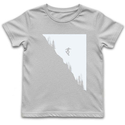 Snowboard Jump Landscape Kids T-Shirt