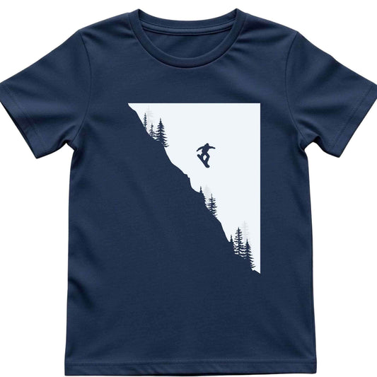 Snowboard Jump Landscape Kids T-Shirt