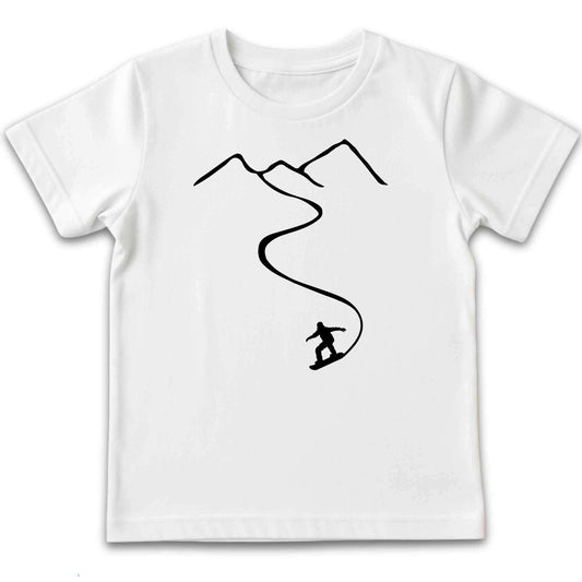 Snowboard Path Kids T-Shirt