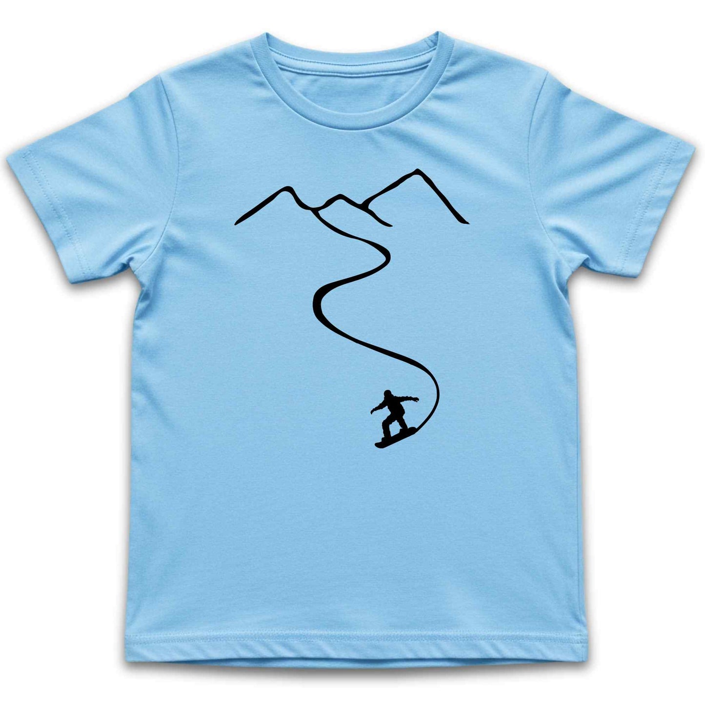 Snowboard Path Kids T-Shirt
