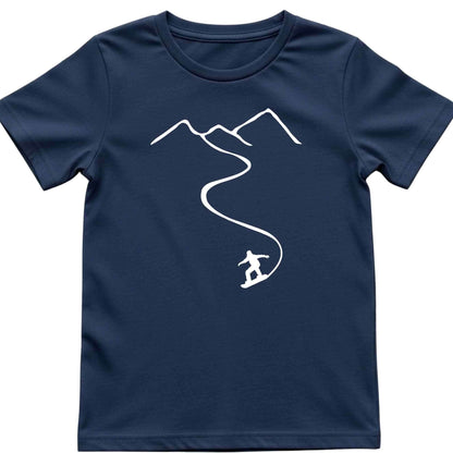 Snowboard Path Kids T-Shirt