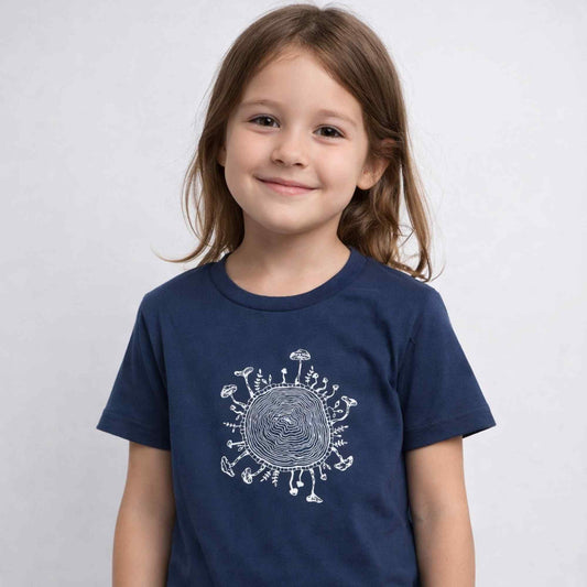 Trunk and Mushrooms Kids T-Shirt