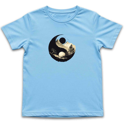 Nature Yin and Yang Kids T-Shirt