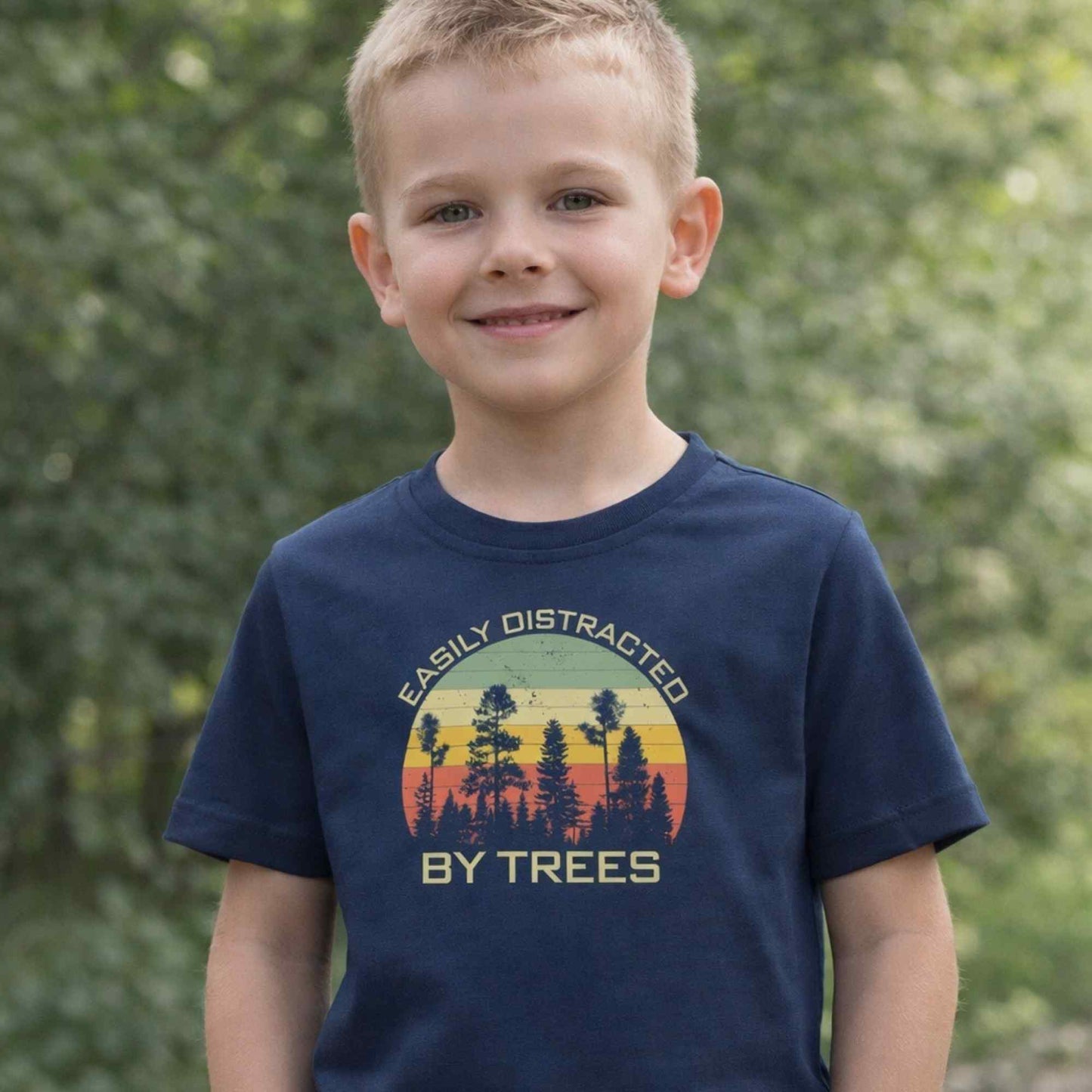 Easily Distracted By Trees Kids T-Shirt