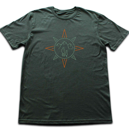 Man and Dog Compass T-shirt