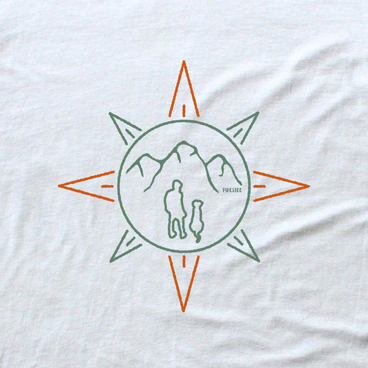 Man and Dog Compass T-shirt