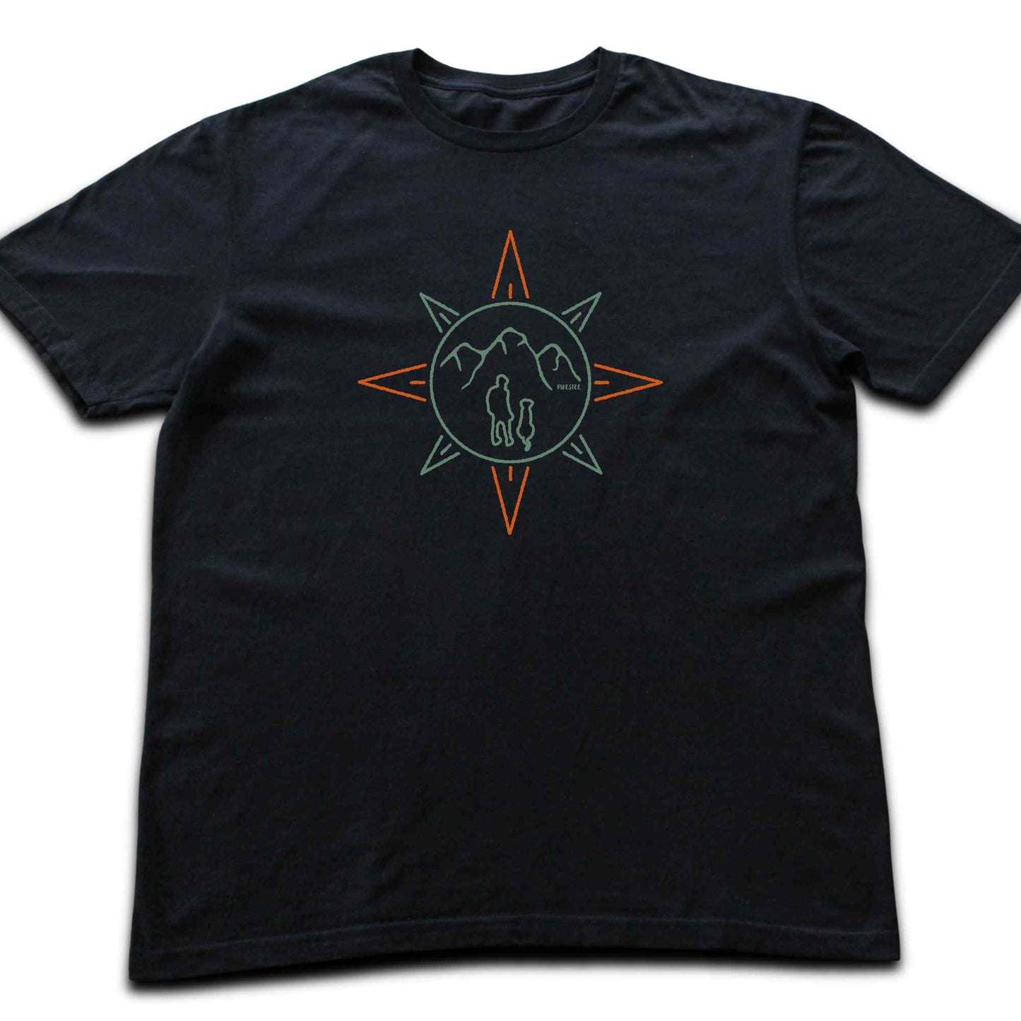 Man and Dog Compass T-shirt