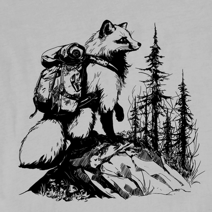 "Foxes Also Wander" Black graphic T-shirt