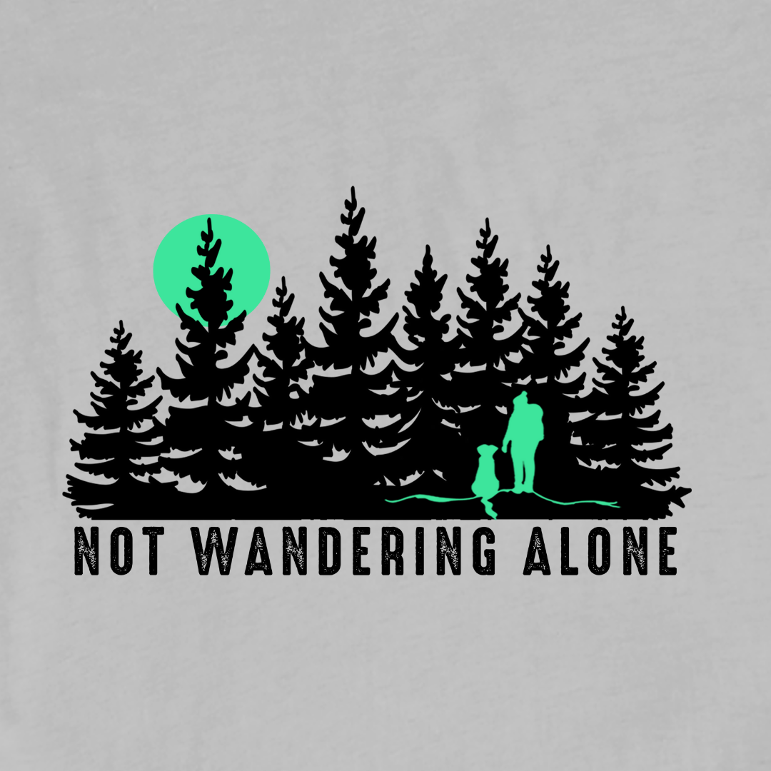 "Not Wandering Alone" graphic T-shirt