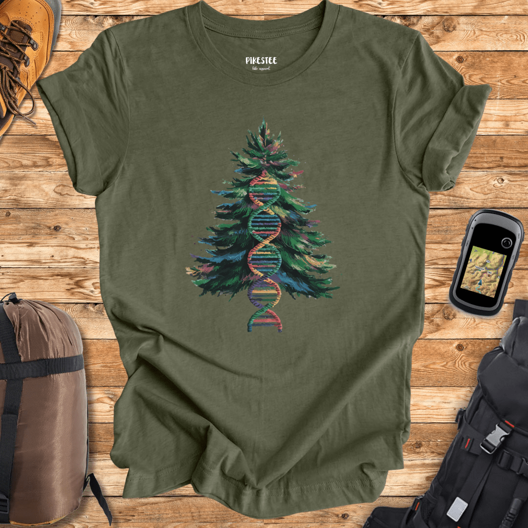 "Tree DNA" graphic T-shirt