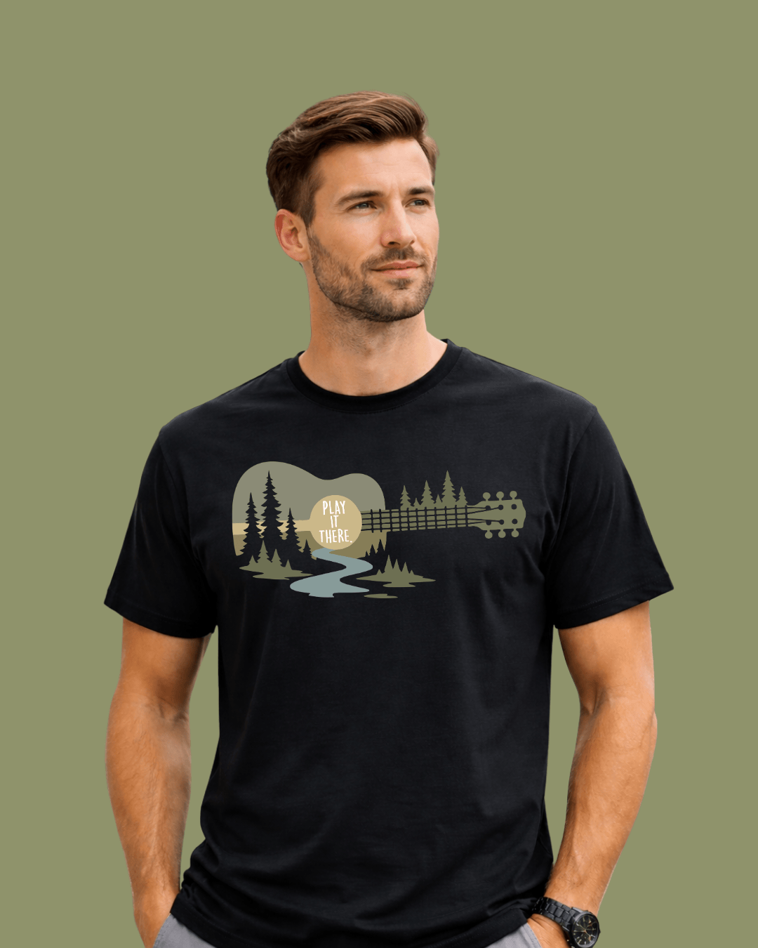 Play It There Guitar T-shirt