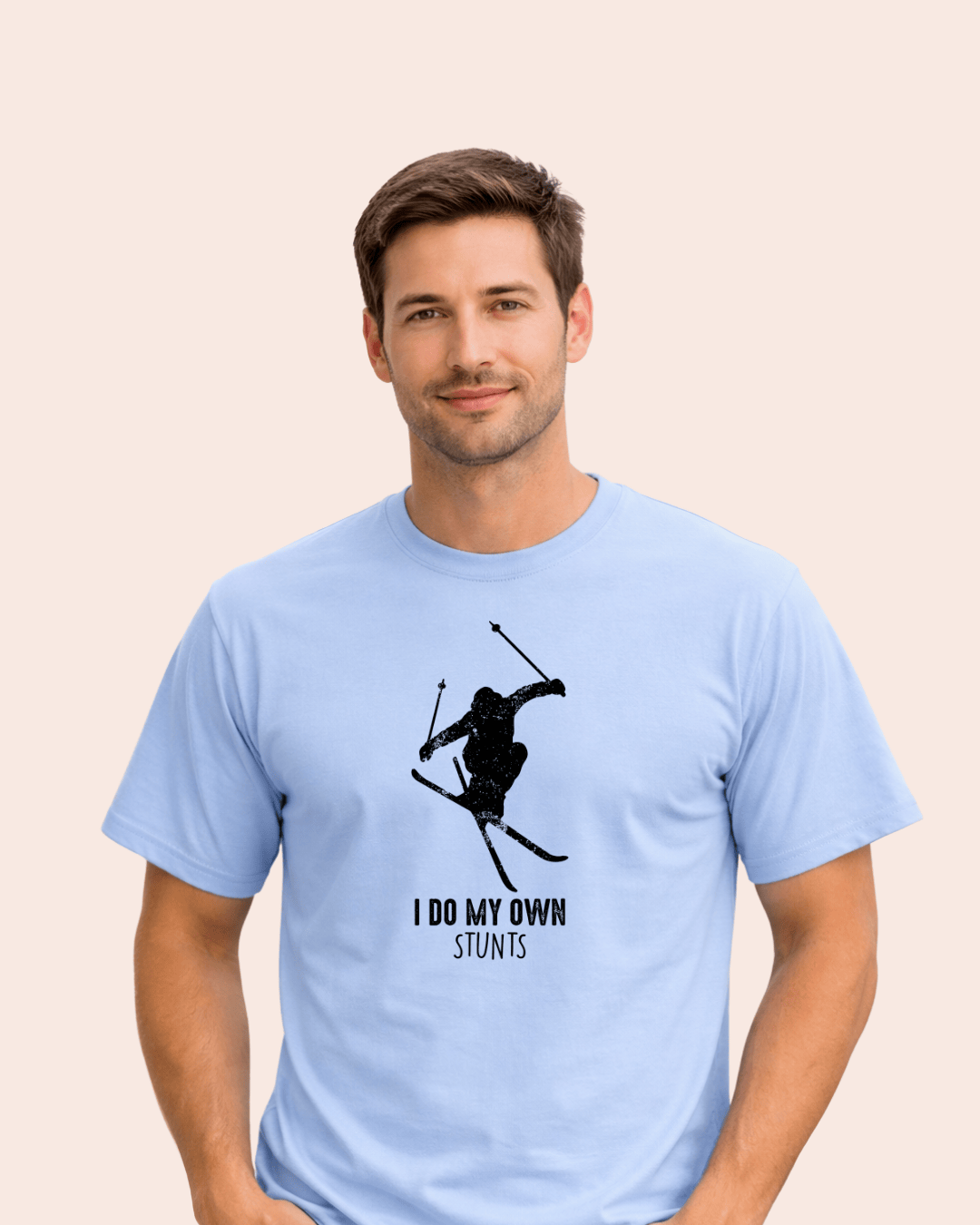 I Do My Own Stunts Ski T-shirt