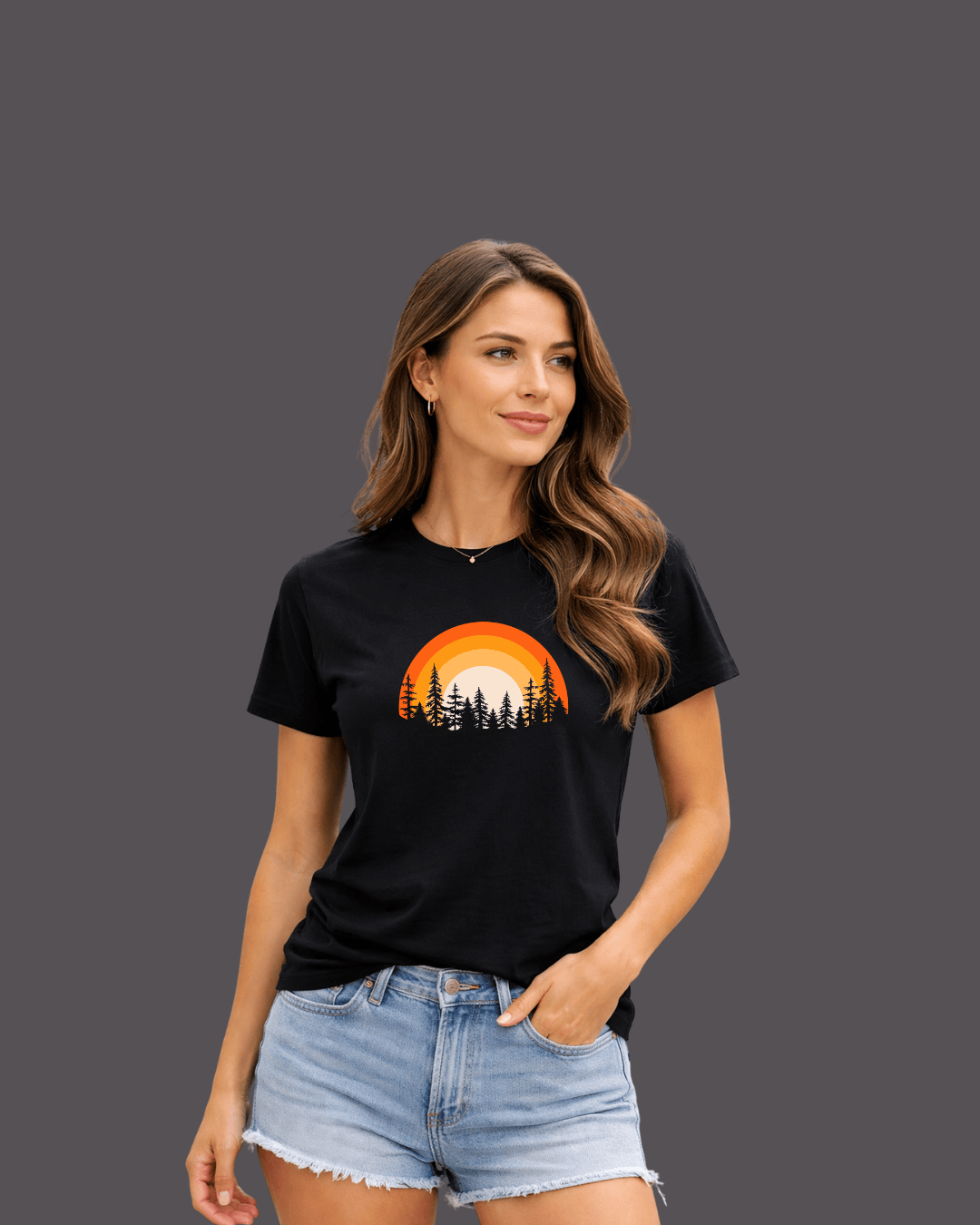 Colorfull Forest landscape T-shirt