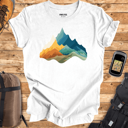 "MountainsHill Colorfull" graphic T-shirt