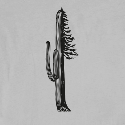 "Cactus and Pine" graphic T-shirt