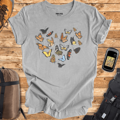 "Butterfly's Heart" graphic T-shirt