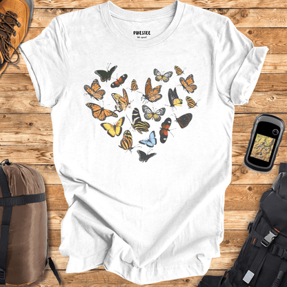 "Butterfly's Heart" graphic T-shirt