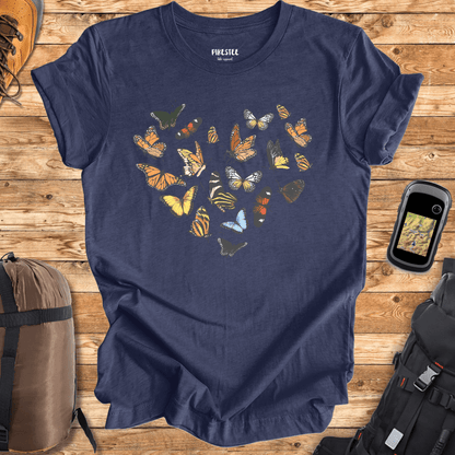 "Butterfly's Heart" graphic T-shirt