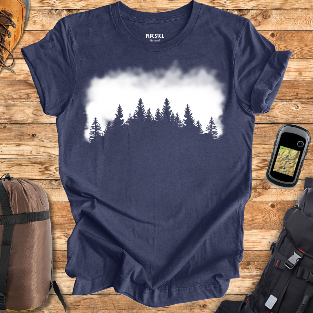 "Cloudy Landscape" graphic T-shirt