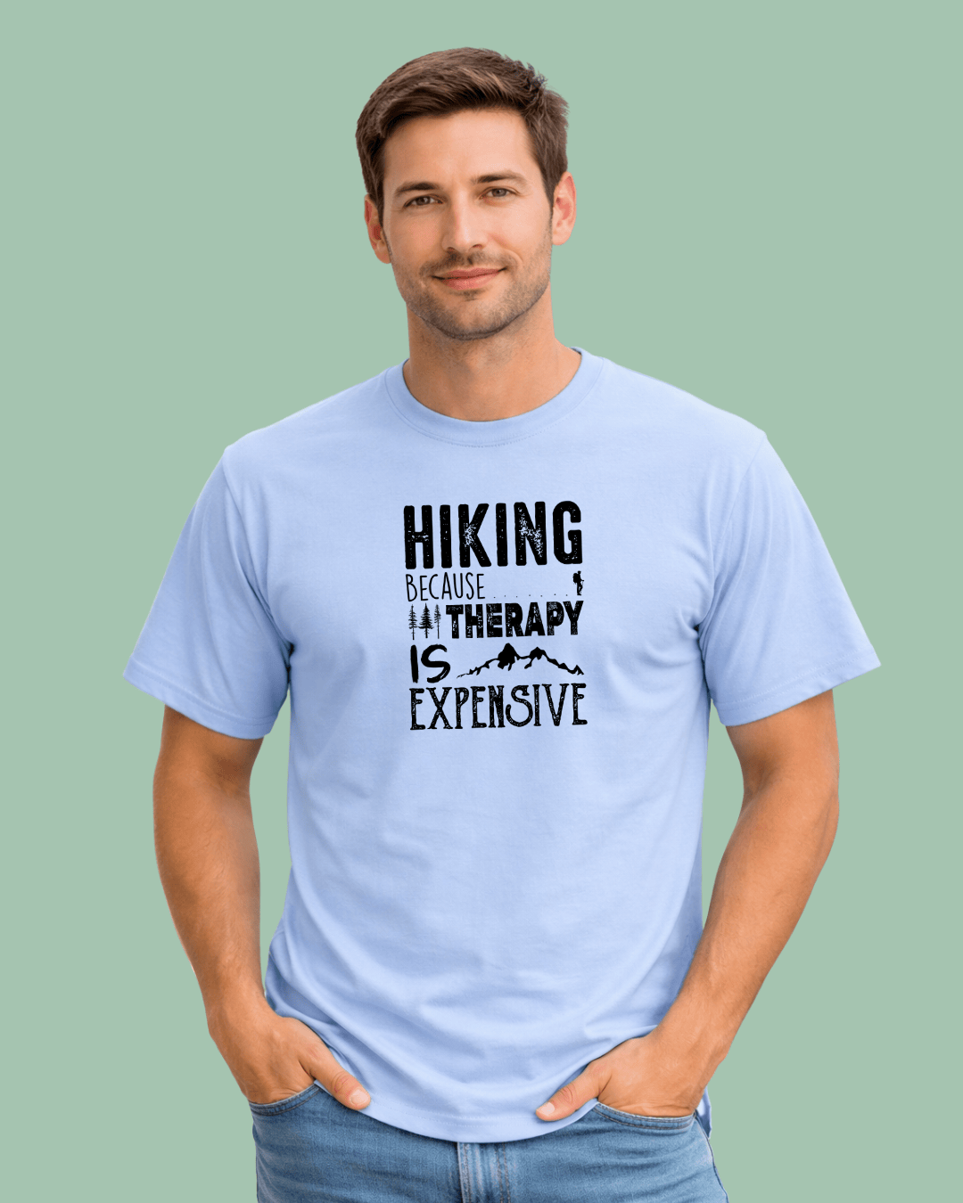 Hiking Because Therapy is Expensive T-shirt