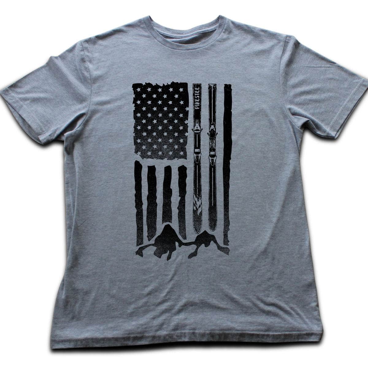 U S Aski Landscape T-shirt - Sport Grey