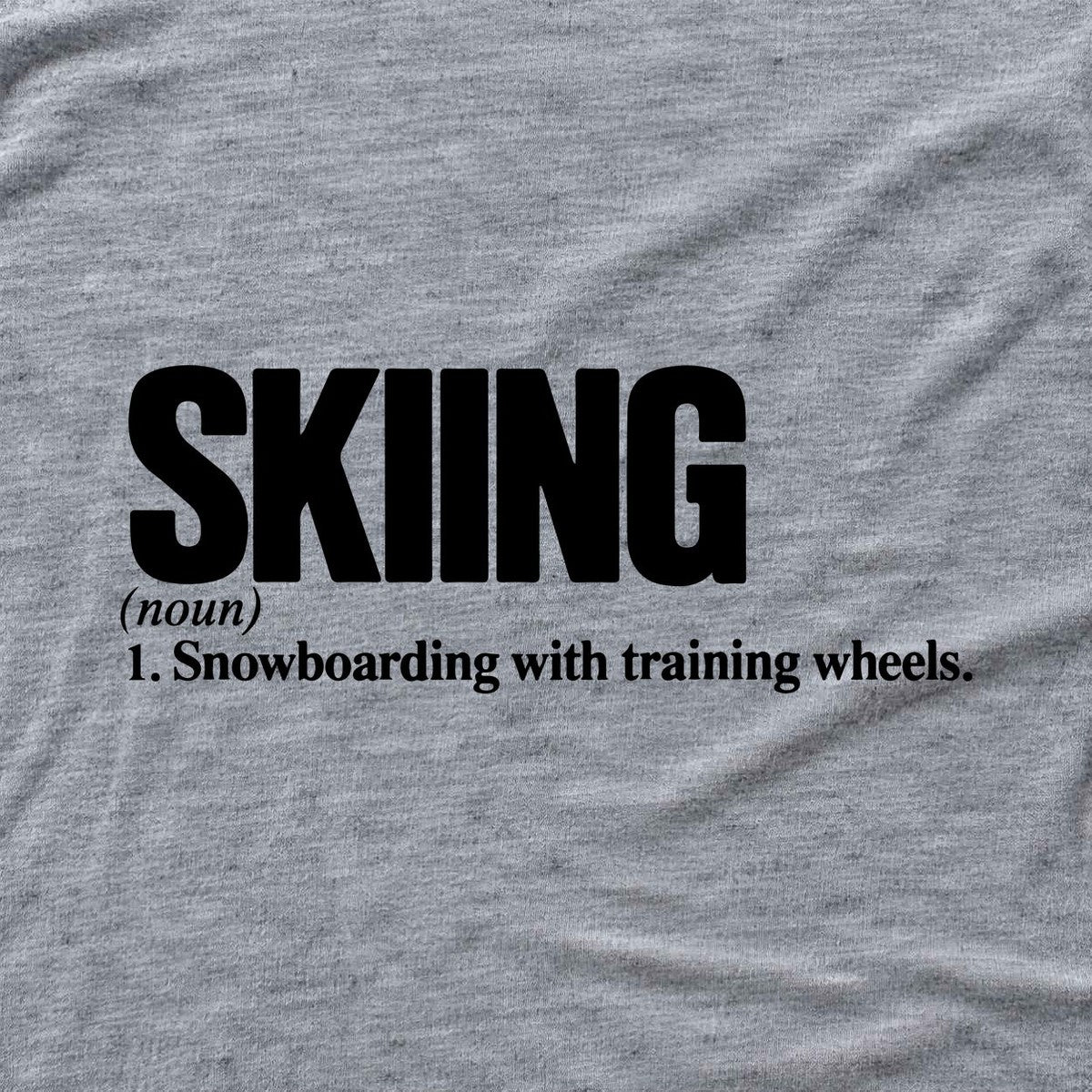 Skiing Snow Definition T-shirt - Sport Grey - hero