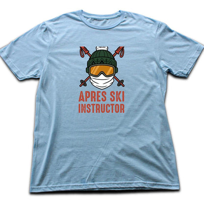 Apres Ski Instructor Man T-shirt - Light Blue