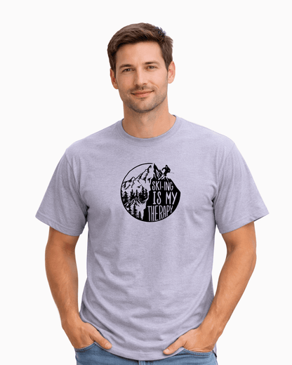 Skiing Is My Therapy T-shirt