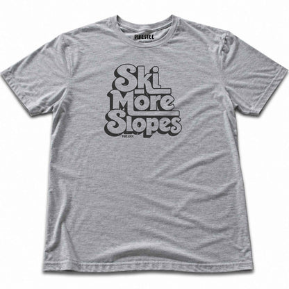 Ski More Slopes T-shirt - Sport Grey